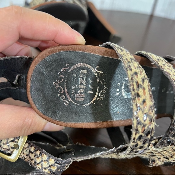JEFFREY CAMPBELL BOND snake skin embossed Women's Strappy Gladiator Heels Size 7 - Picture 3 of 16